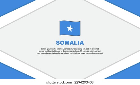 Somalia Flag Abstract Background Design Template. Somalia Independence Day Banner Cartoon Vector Illustration. Somalia Template