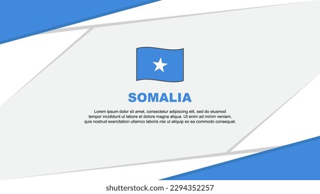 Somalia Flag Abstract Background Design Template. Somalia Independence Day Banner Cartoon Vector Illustration. Somalia