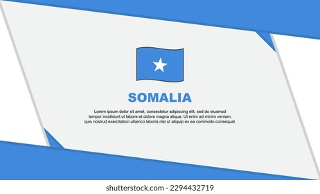 Somalia Flag Abstract Background Design Template. Somalia Independence Day Banner Cartoon Vector Illustration. Somalia Independence Day
