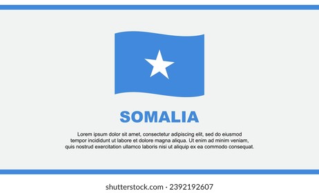 Somalia Flag Abstract Background Design Template. Somalia Independence Day Banner Social Media Vector Illustration. Somalia Design