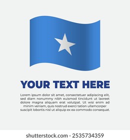 Somalia Flag Banner Background Template