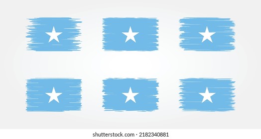 Somalia Flag Brush Collection. National Flag