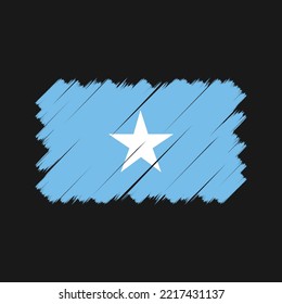 Somalia Flag Brush. National Flag