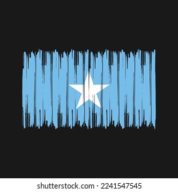 Somalia Flag Brush Vector Design