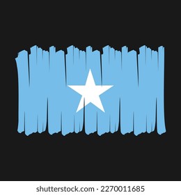 Somalia Flag Brush Vector Design