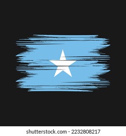 Somalia Flag Brush Vector Illustration