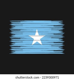 Somalia Flag Brush Vector Illustration