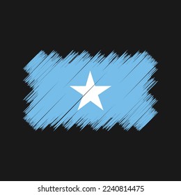 Somalia-Flagge - Vektorgrafik mit Pinselspitze