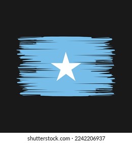 Somalia-Flagge - Vektorgrafik mit Pinselspitze
