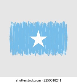 Somalia Flag Brush Vector Illustration