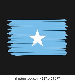Somalia Flag Brush Vector Illustration