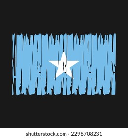 Somalia Flag Brush Vector Illustration