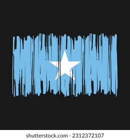Somalia Flag Brush Vector Illustration