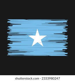 Somalia Flag Brush Vector Illustration