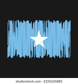 Somalia Flag Brush Vector Illustration