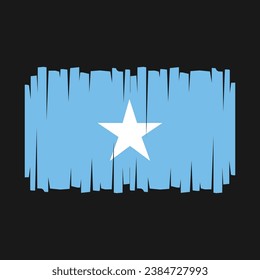 Somalia Flag Brush Vector Illustration