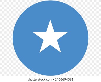 Somalia flag button on png or transparent background. vector illustration. 