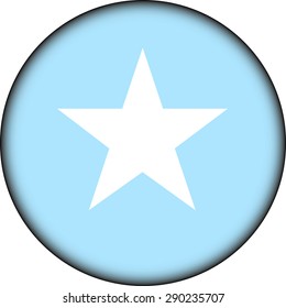 Somalia flag button on white