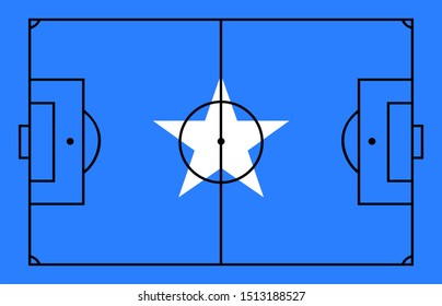 Somalia flag football plan board