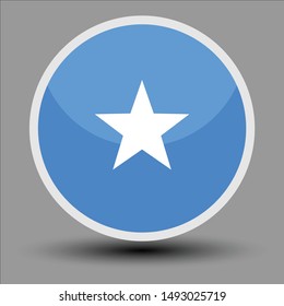 Somalia flag in the form of a circle, can be used for independence or other events