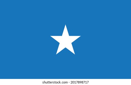 Somalia flag.  Great for printing on T-shirts, posters, murals, mugs, glasses, banners, menus and other printing materials.  Celebrating the National Day in patriotic colors.  eps10 vector image 