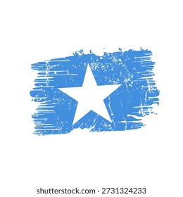 Somalia flag with grunge effect - vector illustration