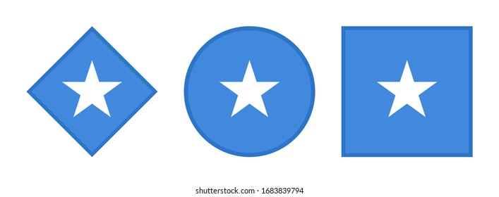 conjunto de iconos de marca somalia. aislado sobre fondo blanco