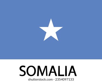 vector de bandera nacional de Somalia
