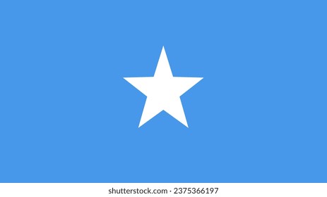 Somalia-Flagge. Nationale Flagge Somalias. Flagge Somalias. Flagge von Somalia, Vektorgrafik