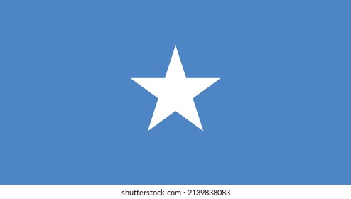 Somalia flag with original RGB color vector illustration design