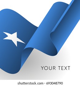 Somalia flag. Patriotic design. Vector illustration.