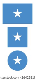 
Somalia flag PNG vector. Somalia square and round icon isolated on transparent PNG background. Somalia flag icon.


