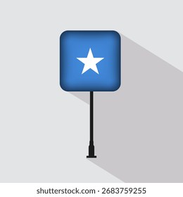 Ilustração do vetor da bandeira da Somália