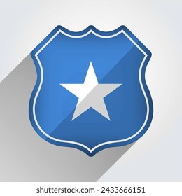 Somalia Flag Road Sign Illustration
