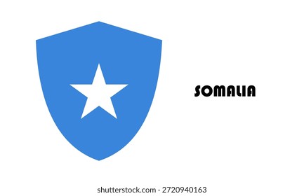 Bandera de Somalia en forma de escudo (insignia)