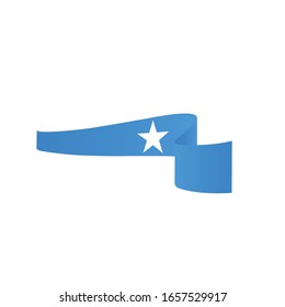 Somalia  flag. Simple vector. National wave flag of Macedonia 