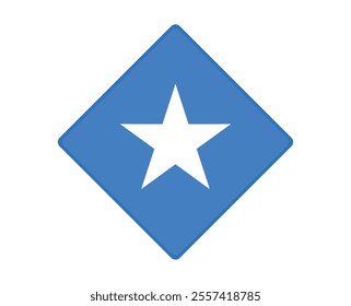 Somalia flag square shaped. vector