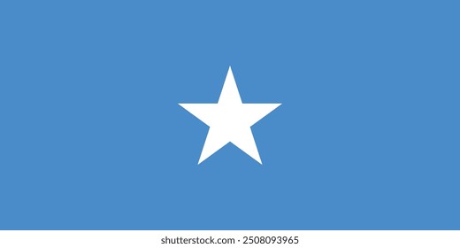 Somalia Flag vector design and illustration , National flag of Somalia 