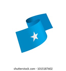 Somalia flag, vector illustration