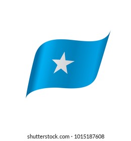 Somalia flag, vector illustration