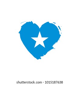 Somalia flag, vector illustration