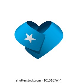 Somalia flag, vector illustration