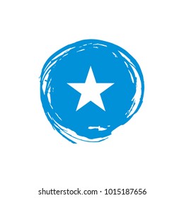 Somalia flag, vector illustration