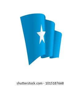 Somalia flag, vector illustration