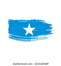 Somalia flag, vector illustration