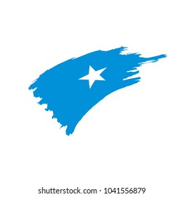 Somalia flag, vector illustration