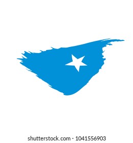 Somalia flag, vector illustration