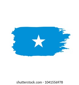 Somalia flag, vector illustration