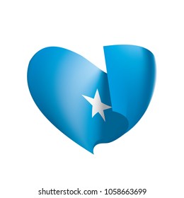 Somalia flag, vector illustration