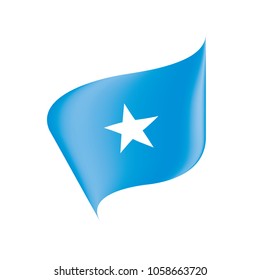 Somalia flag, vector illustration